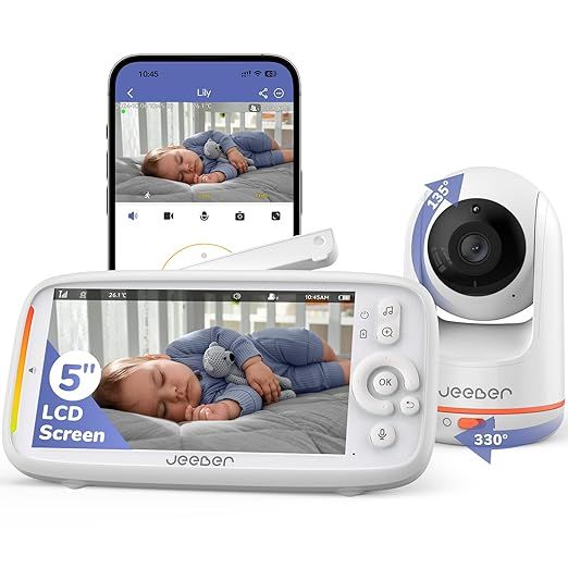 Jeeber 2K Babyphone mit Kamera und App